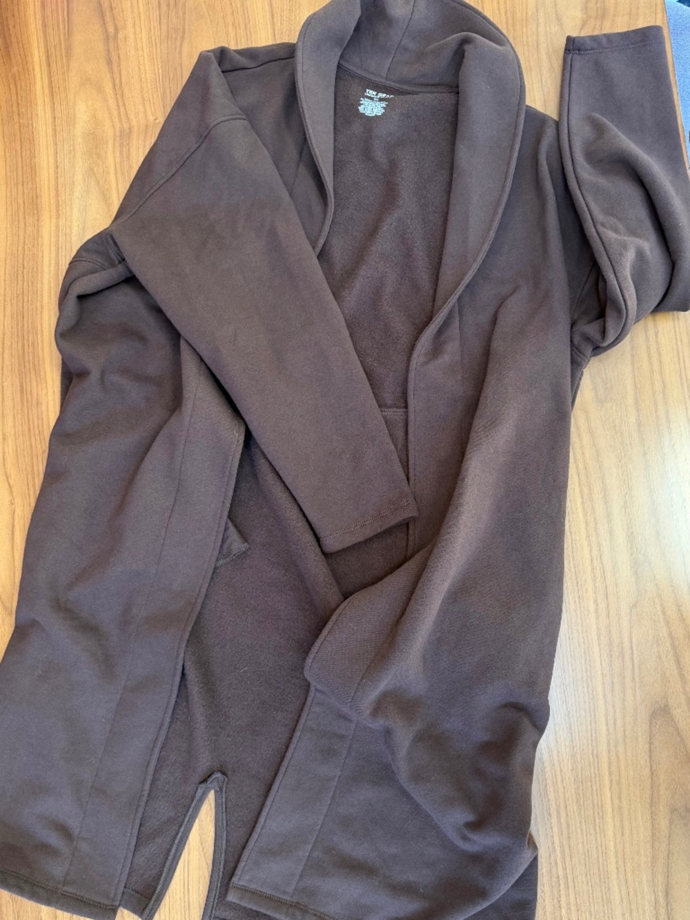 ☕ Tek Gear Ultrasoft Fleece Longline Shawl Wrap Jacket SZ XL☕